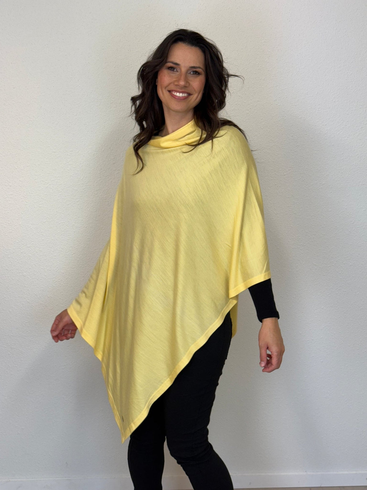 EBONY_100% MERINO WOOL EASY STYLE LAYER BUTTERCUP _ 100% MERINO WOOL EASY STYLE LAYER BUTTERCUP _ Ebony Boutique NZ