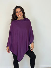 EBONY_100% MERINO WOOL EASY STYLE LAYER ITALIAN PLUM _ 100% MERINO WOOL EASY STYLE LAYER ITALIAN PLUM _ Ebony Boutique NZ