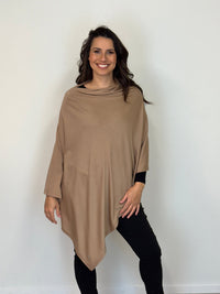 EBONY_100% MERINO WOOL EASY STYLE LAYER SAND _ 100% MERINO WOOL EASY STYLE LAYER SAND _ Ebony Boutique NZ