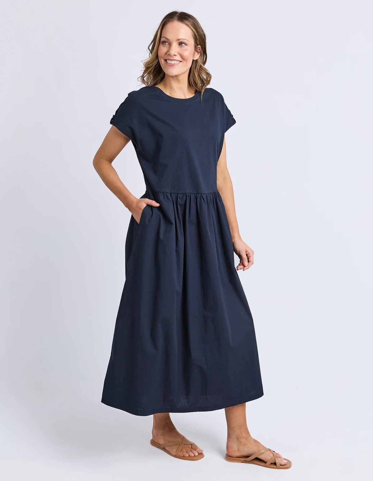 Ebony Boutique NZ_FLO DRESS NAVY _ FLO DRESS NAVY _ Ebony Boutique NZ