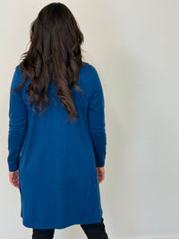 EBONY_MERINO LONGLINE CARDIGAN WITH SPLIT HEM LONG SLEEVES TWILIGHT EBAS582TWI _ MERINO LONGLINE CARDIGAN WITH SPLIT HEM LONG SLEEVES TWILIGHT EBAS582TWI _ Ebony Boutique NZ
