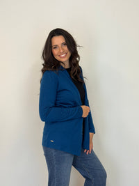 EBONY_MERINO MID LENGTH EDGE TO EDGE WOMENS CARDIGAN TWILIGHT _ MERINO MID LENGTH EDGE TO EDGE WOMENS CARDIGAN TWILIGHT _ Ebony Boutique NZ
