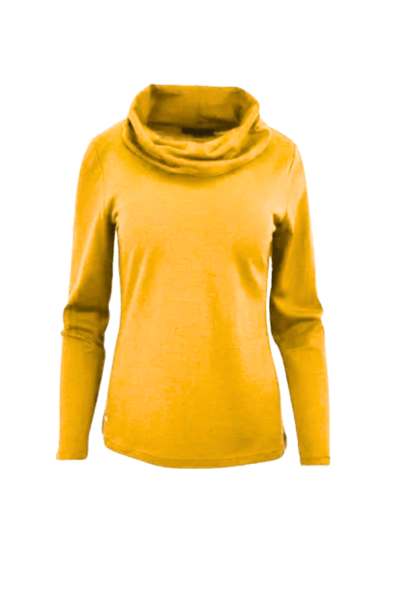 EBONY_WOMENS 100% MERINO (210) LONG SLEEVE COWL NECK JUMPER TUSCAN SUN _ WOMENS 100% MERINO (210) LONG SLEEVE COWL NECK JUMPER TUSCAN SUN _ Ebony Boutique NZ