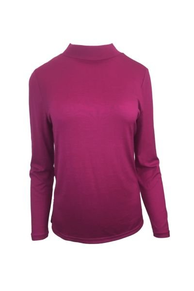 EBONY_WOMENS 100% MERINO (210) LONG SLEEVE TURTLE NECK JUMPER RASPBERRY EBAS504 _ WOMENS 100% MERINO (210) LONG SLEEVE TURTLE NECK JUMPER RASPBERRY EBAS504 _ Ebony Boutique NZ