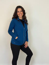 EBONY_WOMENS MERINO JACKET 100% WOOLLEN CURVED PANELS LONG SLEEVES TWILIGHT _ WOMENS MERINO JACKET 100% WOOLLEN CURVED PANELS LONG SLEEVES TWILIGHT _ Ebony Boutique NZ