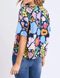 ELM_FLOWER MEDLEY TEE _ FLOWER MEDLEY TEE _ Ebony Boutique NZ
