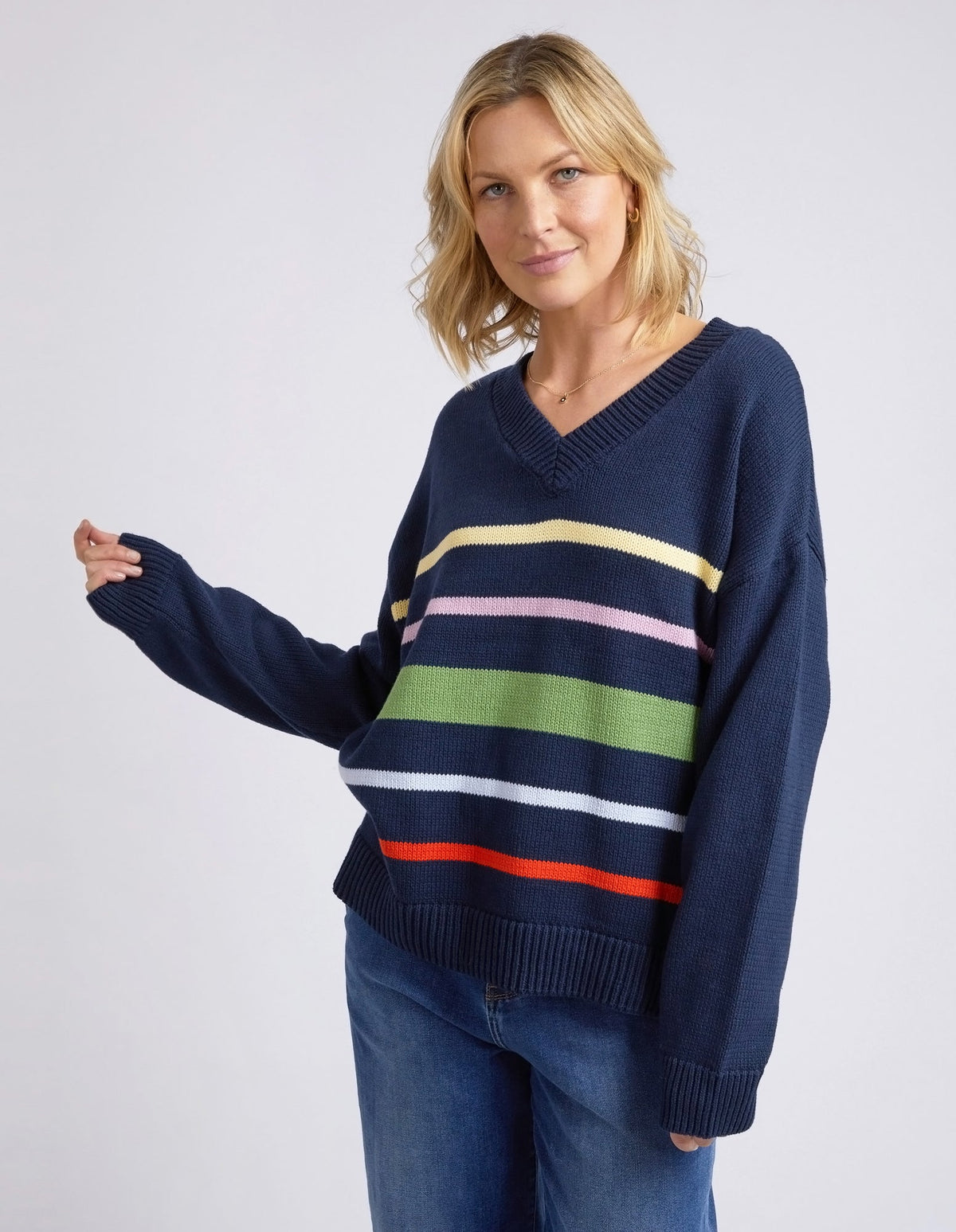 ELM_HARPER VEE NECK _ HARPER VEE NECK _ Ebony Boutique NZ