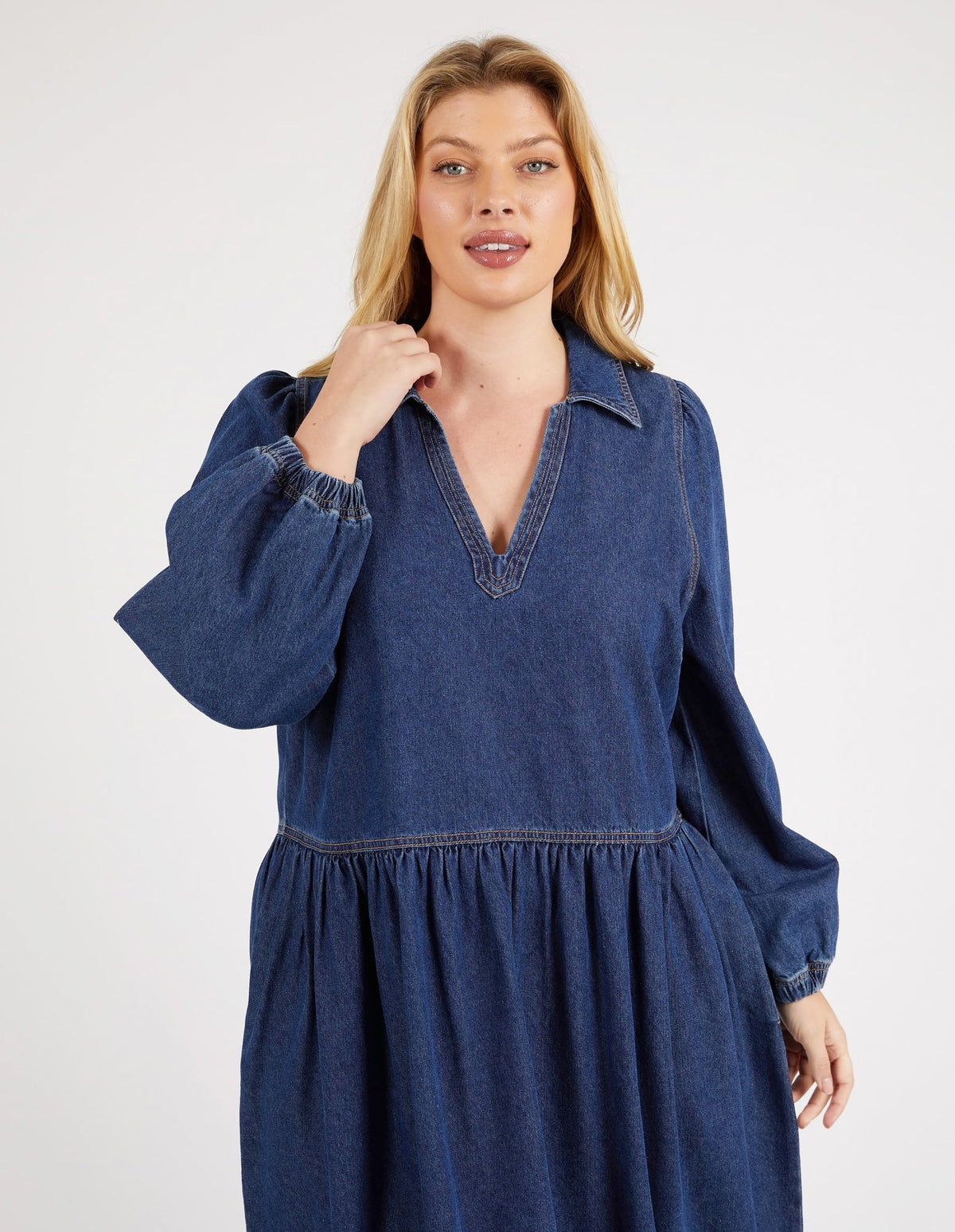 ELM_JOSEPHINE DENIM DRESS _ JOSEPHINE DENIM DRESS _ Ebony Boutique NZ