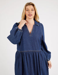 ELM_JOSEPHINE DENIM DRESS _ JOSEPHINE DENIM DRESS _ Ebony Boutique NZ