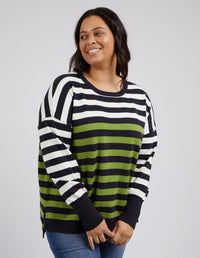 ELM_LEXI STRIPE KNIT _ LEXI STRIPE KNIT _ Ebony Boutique NZ