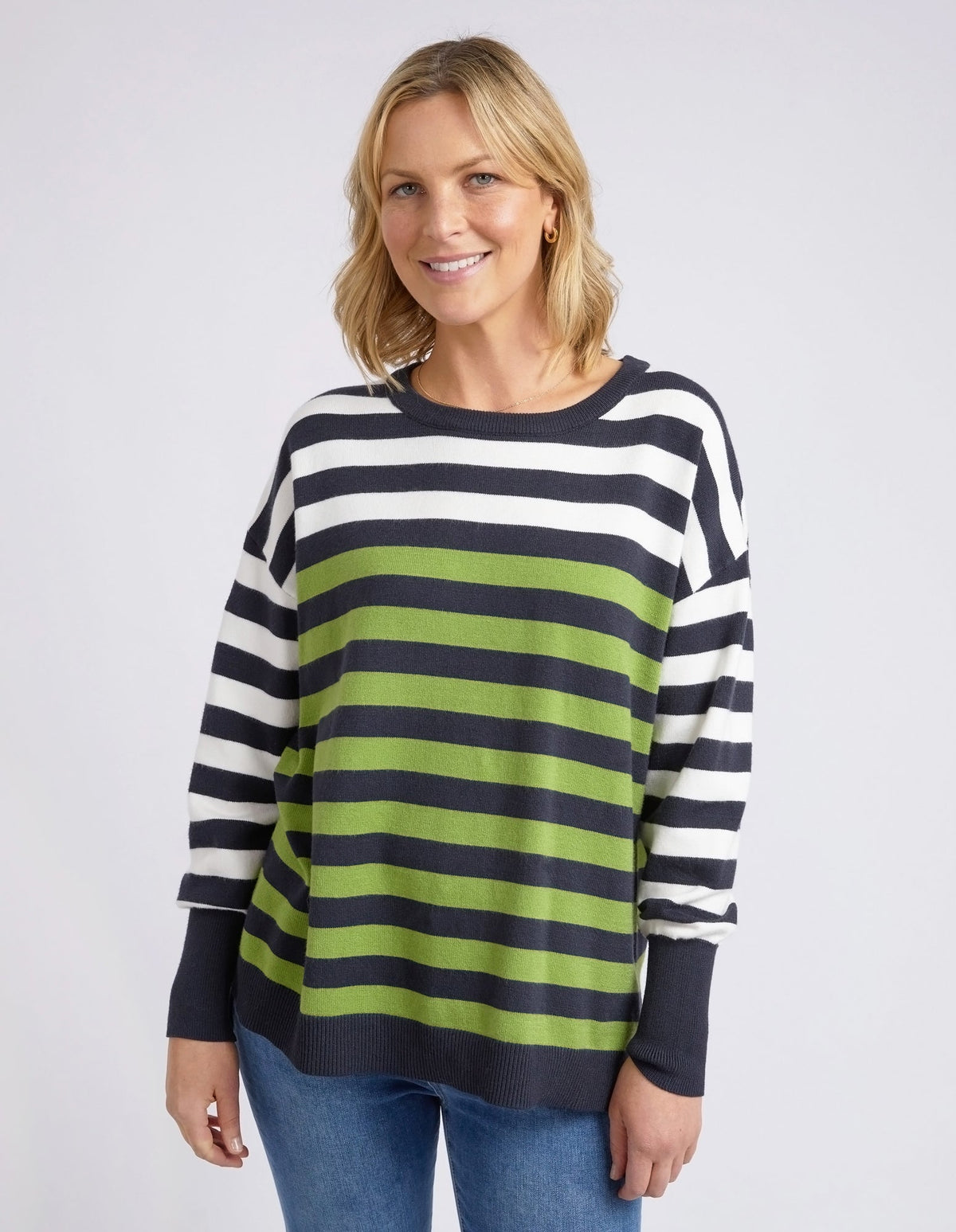 ELM_LEXI STRIPE KNIT _ LEXI STRIPE KNIT _ Ebony Boutique NZ