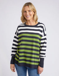 ELM_LEXI STRIPE KNIT _ LEXI STRIPE KNIT _ Ebony Boutique NZ