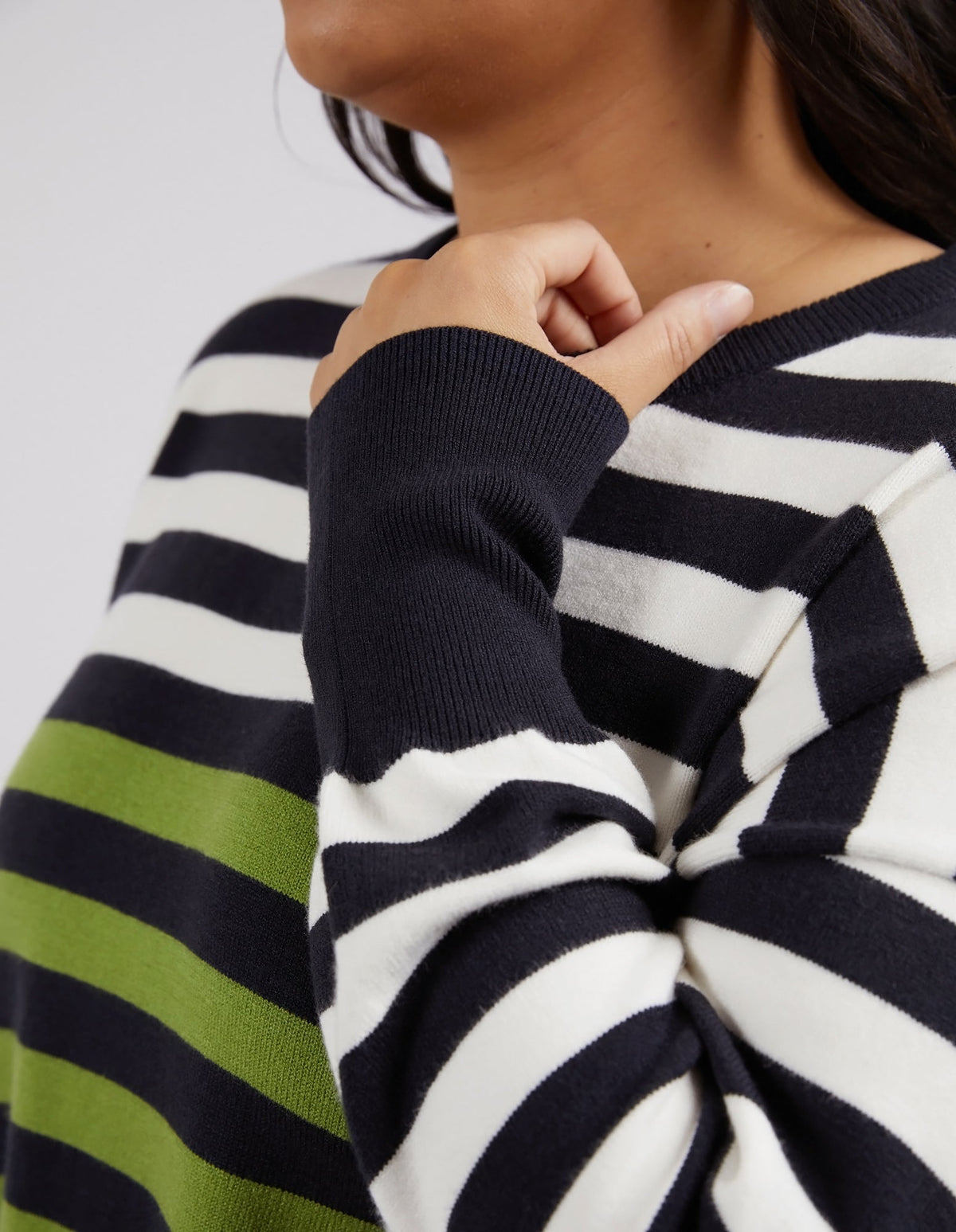 ELM_LEXI STRIPE KNIT _ LEXI STRIPE KNIT _ Ebony Boutique NZ