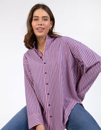 ELM_LILA STRIPE SHIRT _ LILA STRIPE SHIRT _ Ebony Boutique NZ