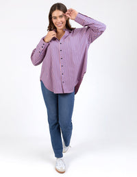 ELM_LILA STRIPE SHIRT _ LILA STRIPE SHIRT _ Ebony Boutique NZ
