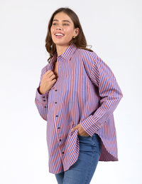 ELM_LILA STRIPE SHIRT _ LILA STRIPE SHIRT _ Ebony Boutique NZ