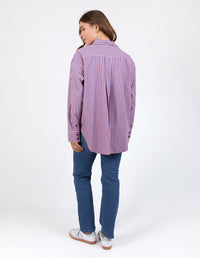 ELM_LILA STRIPE SHIRT _ LILA STRIPE SHIRT _ Ebony Boutique NZ