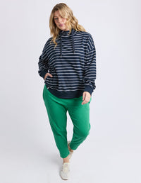 ELM_LOUNGER SCOOP HOODIE STRIPE _ LOUNGER SCOOP HOODIE STRIPE _ Ebony Boutique NZ
