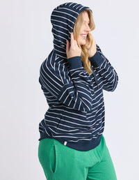 ELM_LOUNGER SCOOP HOODIE STRIPE _ LOUNGER SCOOP HOODIE STRIPE _ Ebony Boutique NZ