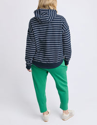 ELM_LOUNGER SCOOP HOODIE STRIPE _ LOUNGER SCOOP HOODIE STRIPE _ Ebony Boutique NZ
