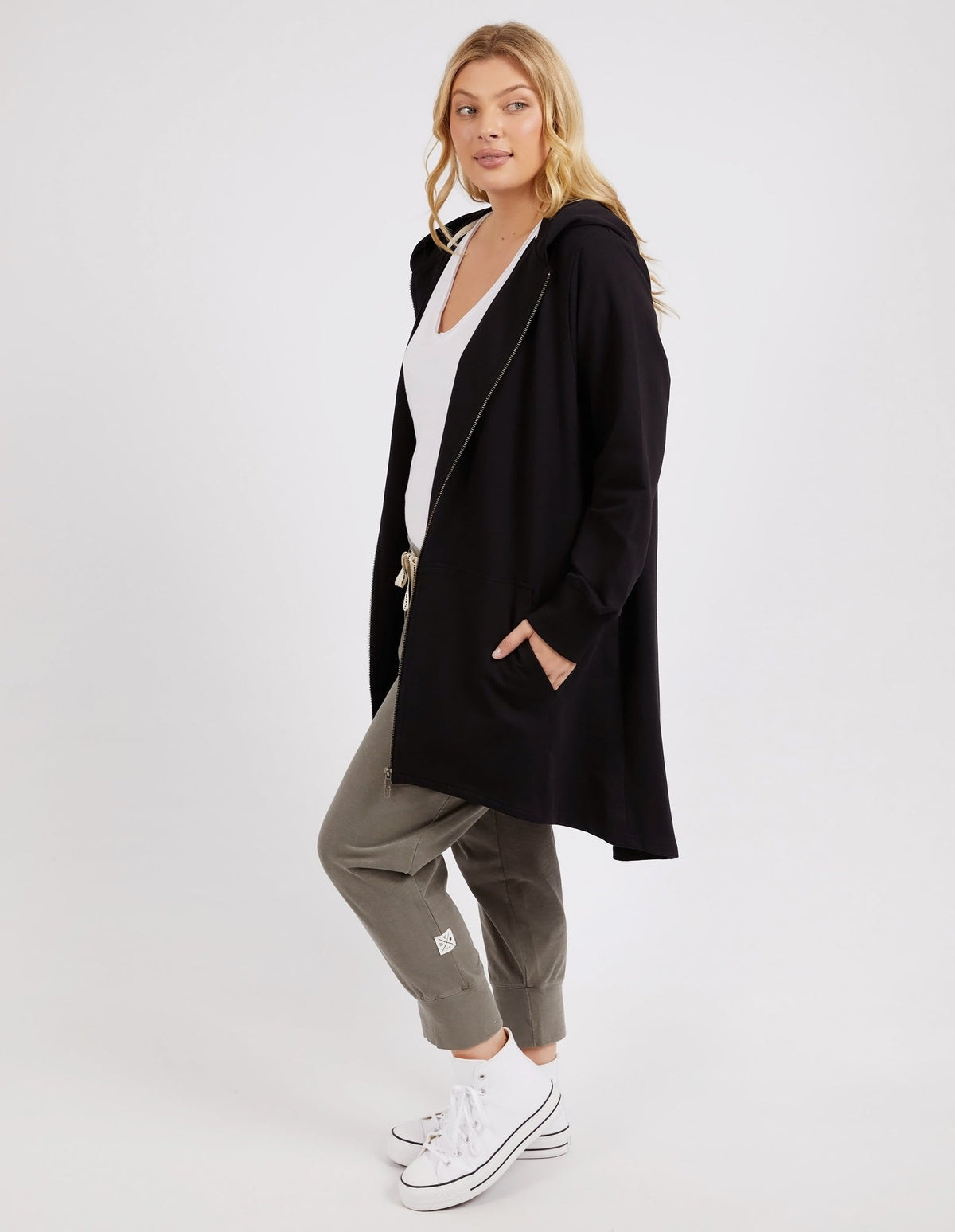 ELM_MARA ZIP HOODY _ MARA ZIP HOODY _ Ebony Boutique NZ
