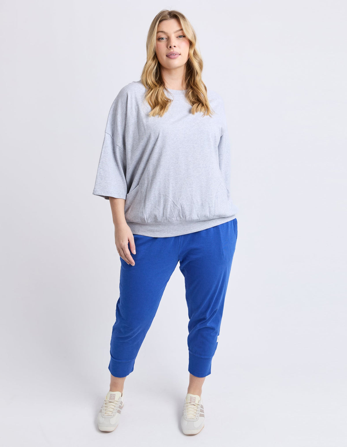ELM_MAZIE SWEAT GREY MARLE _ MAZIE SWEAT GREY MARLE _ Ebony Boutique NZ