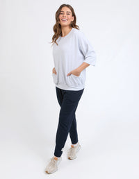 ELM_MAZIE SWEAT GREY MARLE _ MAZIE SWEAT GREY MARLE _ Ebony Boutique NZ