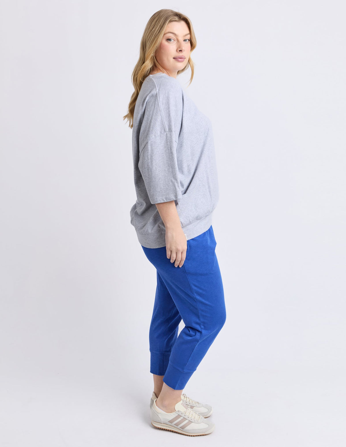 ELM_MAZIE SWEAT GREY MARLE _ MAZIE SWEAT GREY MARLE _ Ebony Boutique NZ