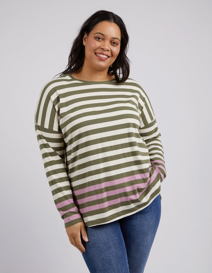 ELM_TURN BACK L/S TEE _ TURN BACK L/S TEE _ Ebony Boutique NZ