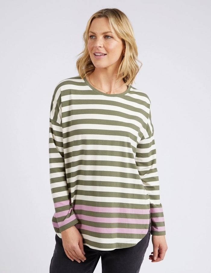 ELM_TURN BACK L/S TEE _ TURN BACK L/S TEE _ Ebony Boutique NZ