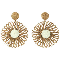 ENHANCE_AMY EARRINGS TAN _ AMY EARRINGS TAN _ Ebony Boutique NZ