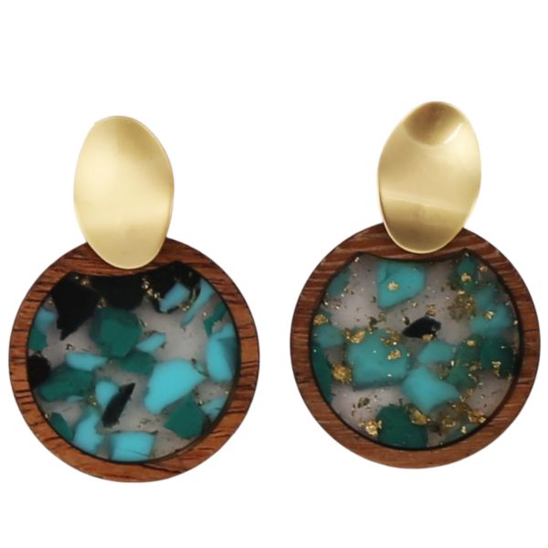 ENHANCE_GILGANDRA EARRINGS TURQUOISE _ GILGANDRA EARRINGS TURQUOISE _ Ebony Boutique NZ