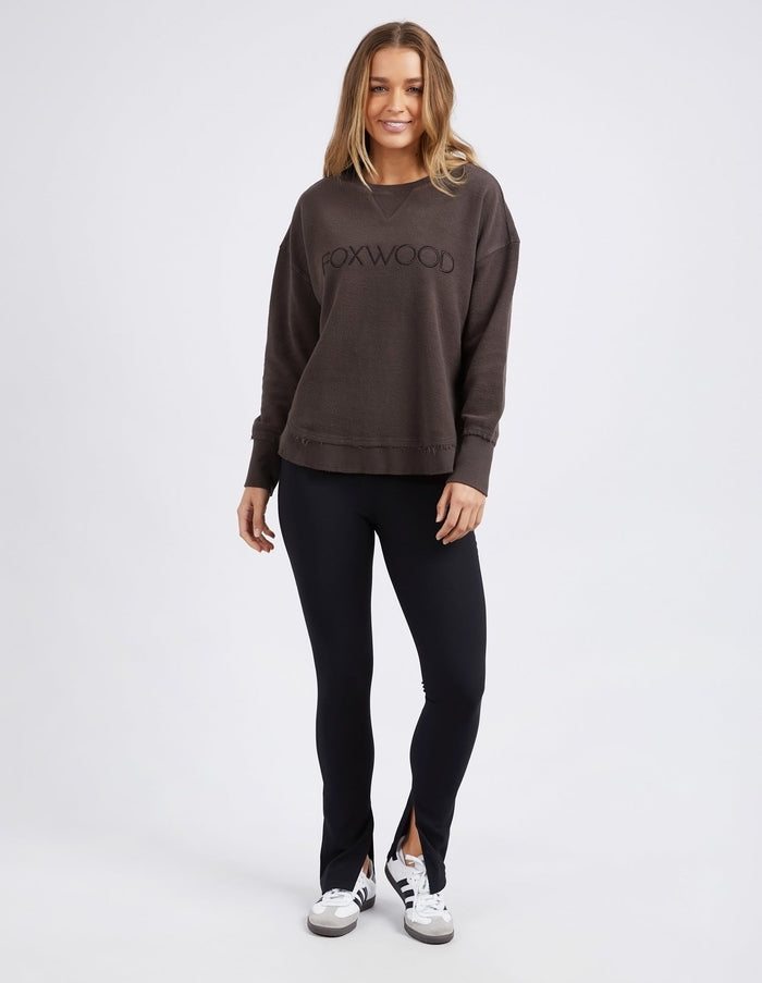 FOXWOOD_COZY SIMPLIFIED CREW _ COZY SIMPLIFIED CREW _ Ebony Boutique NZ