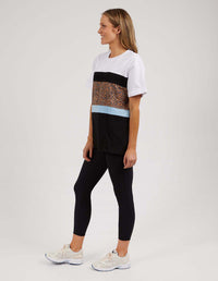 FOXWOOD_FOXWOOD PANEL TEE _ FOXWOOD PANEL TEE _ Ebony Boutique NZ