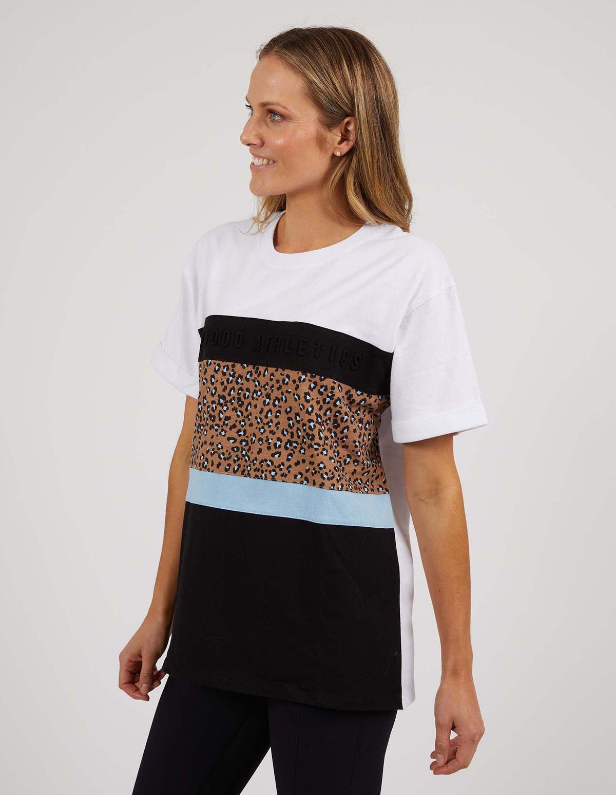 FOXWOOD_FOXWOOD PANEL TEE _ FOXWOOD PANEL TEE _ Ebony Boutique NZ