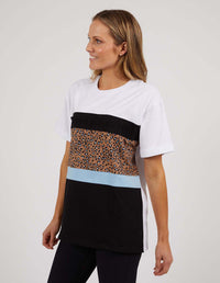 FOXWOOD_FOXWOOD PANEL TEE _ FOXWOOD PANEL TEE _ Ebony Boutique NZ