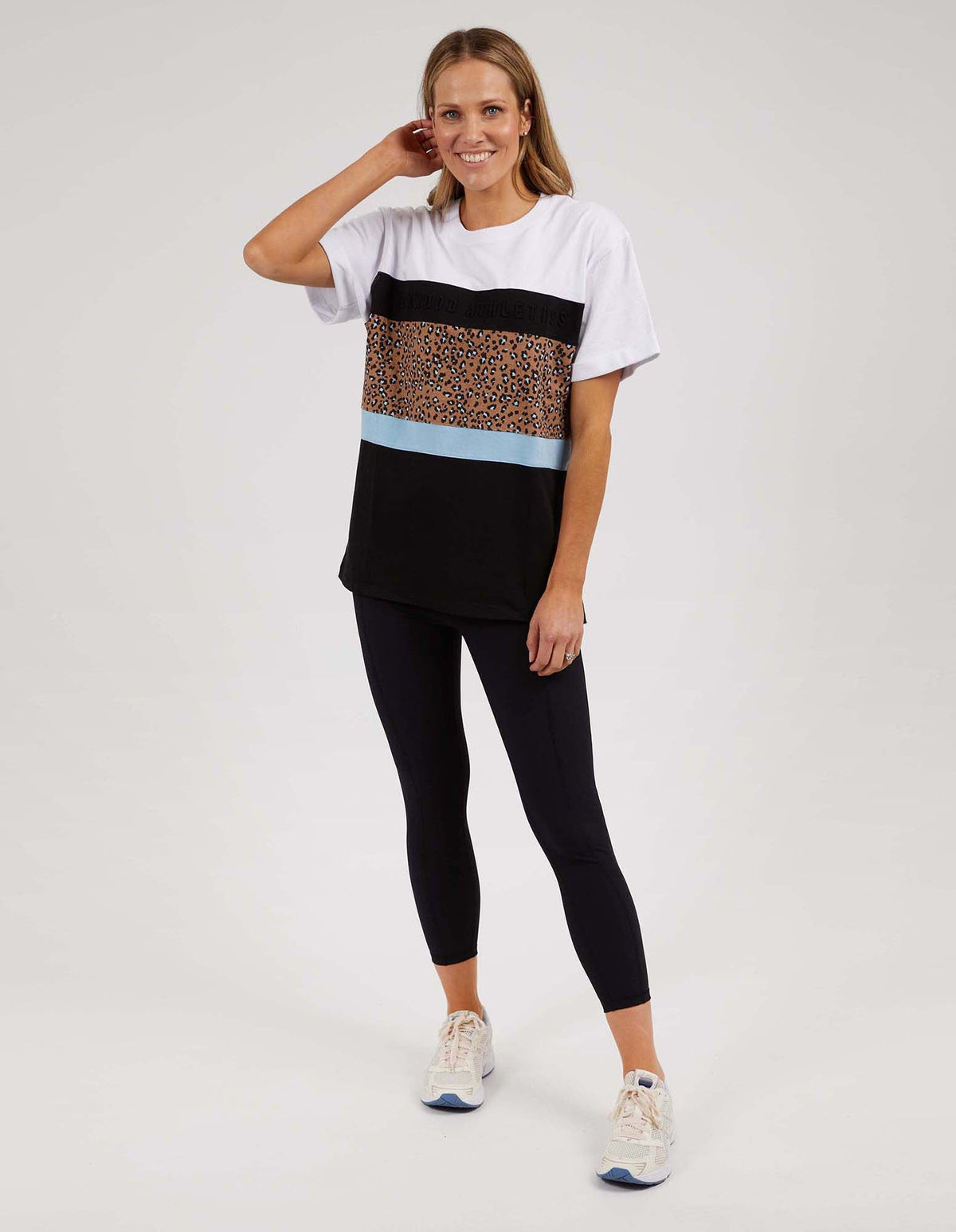 FOXWOOD_FOXWOOD PANEL TEE _ FOXWOOD PANEL TEE _ Ebony Boutique NZ