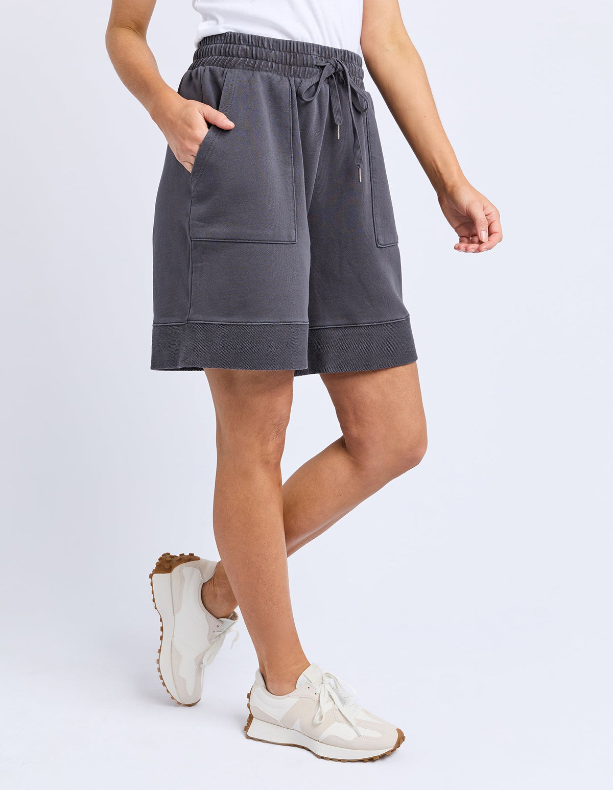 FOXWOOD_HUSTLER SHORT CHARCOAL _ HUSTLER SHORT CHARCOAL _ Ebony Boutique NZ