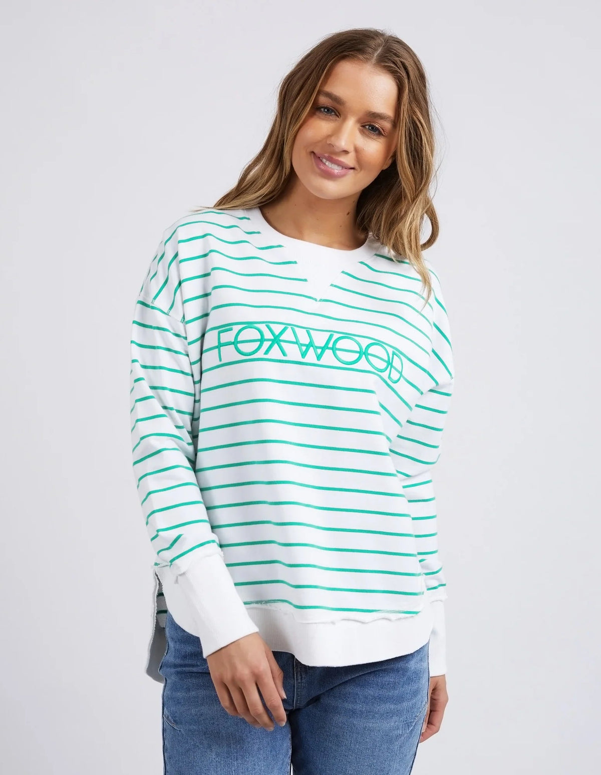 FOXWOOD_SIMPLIFIED STRIPE CREW _ SIMPLIFIED STRIPE CREW _ Ebony Boutique NZ