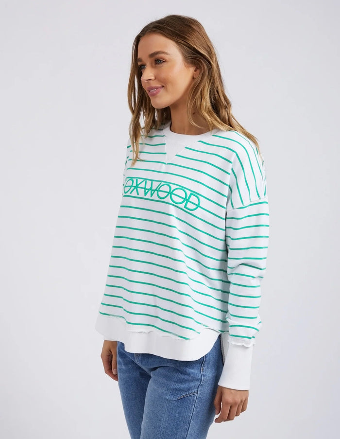 FOXWOOD_SIMPLIFIED STRIPE CREW _ SIMPLIFIED STRIPE CREW _ Ebony Boutique NZ