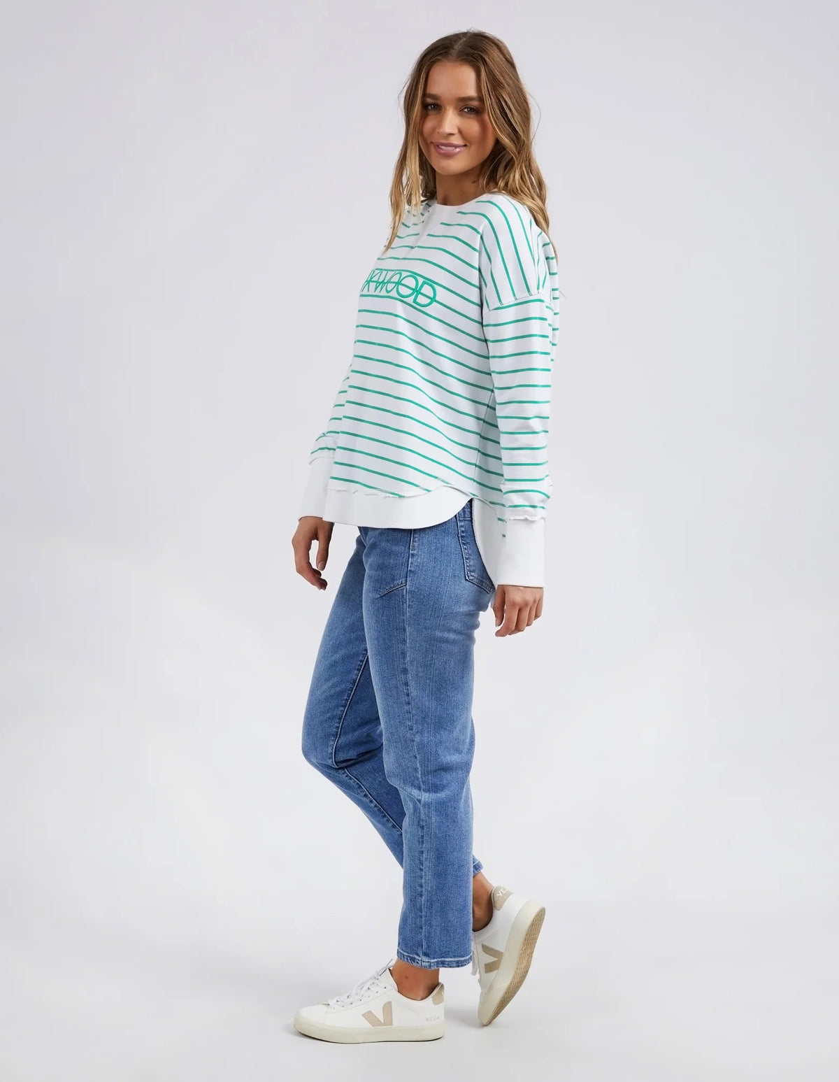 FOXWOOD_SIMPLIFIED STRIPE CREW _ SIMPLIFIED STRIPE CREW _ Ebony Boutique NZ