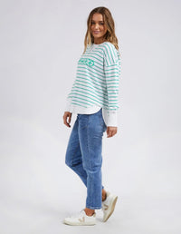 FOXWOOD_SIMPLIFIED STRIPE CREW _ SIMPLIFIED STRIPE CREW _ Ebony Boutique NZ