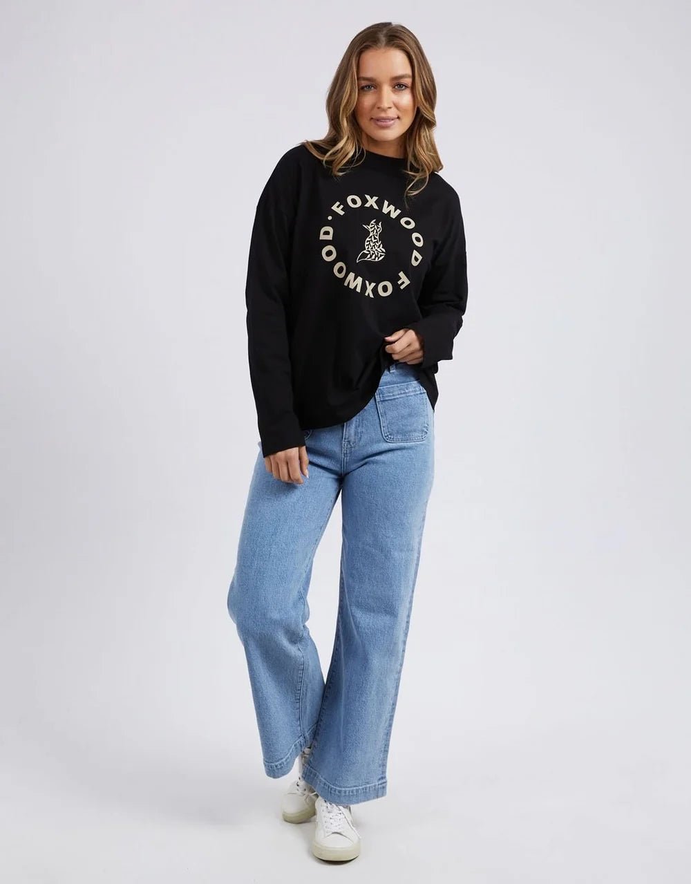 FOXWOOD_STATEMENT LONG SLEEVE TOP _ STATEMENT LONG SLEEVE TOP _ Ebony Boutique NZ