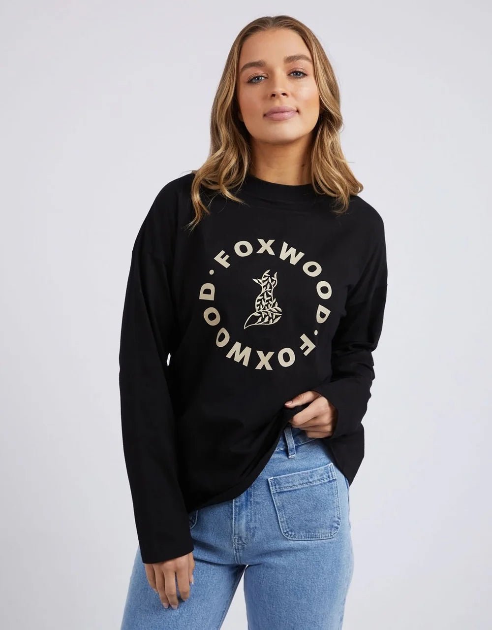 FOXWOOD_STATEMENT LONG SLEEVE TOP _ STATEMENT LONG SLEEVE TOP _ Ebony Boutique NZ