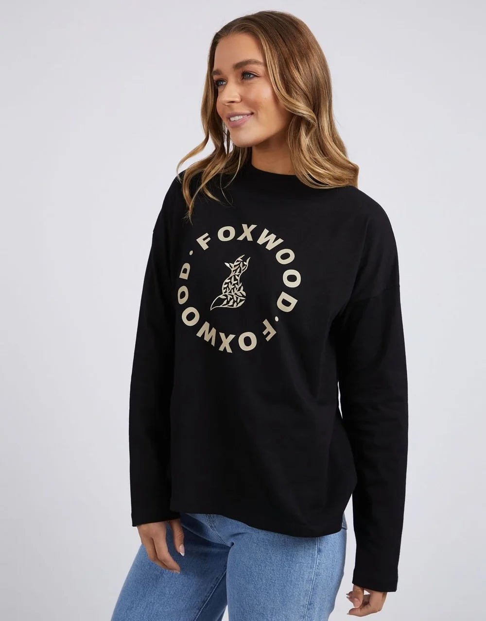 FOXWOOD_STATEMENT LONG SLEEVE TOP _ STATEMENT LONG SLEEVE TOP _ Ebony Boutique NZ