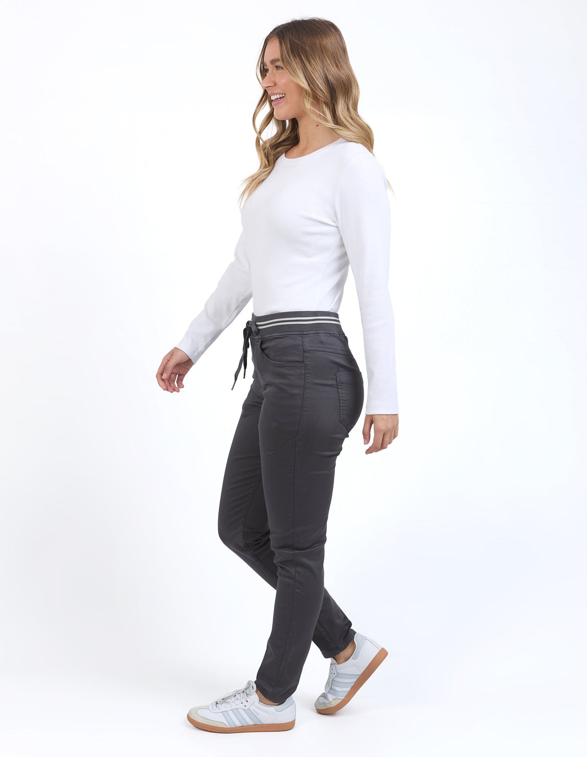FOXWOOD_SYLVIA JOGGER CHARCOAL _ SYLVIA JOGGER CHARCOAL _ Ebony Boutique NZ