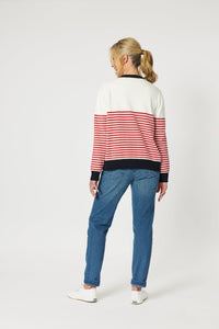 GORDON SMITH_BONNIE STRIPE CARDIGAN _ BONNIE STRIPE CARDIGAN _ Ebony Boutique NZ