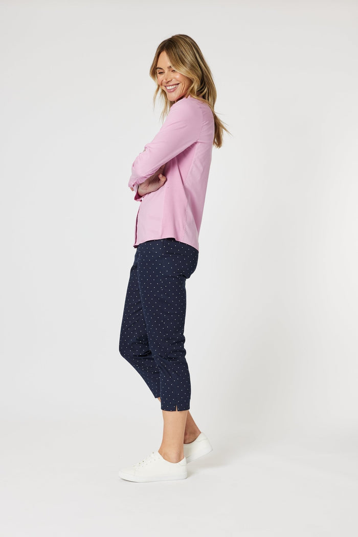 GORDON SMITH_EMMA RIB SHIRT ORCHID _ EMMA RIB SHIRT ORCHID _ Ebony Boutique NZ