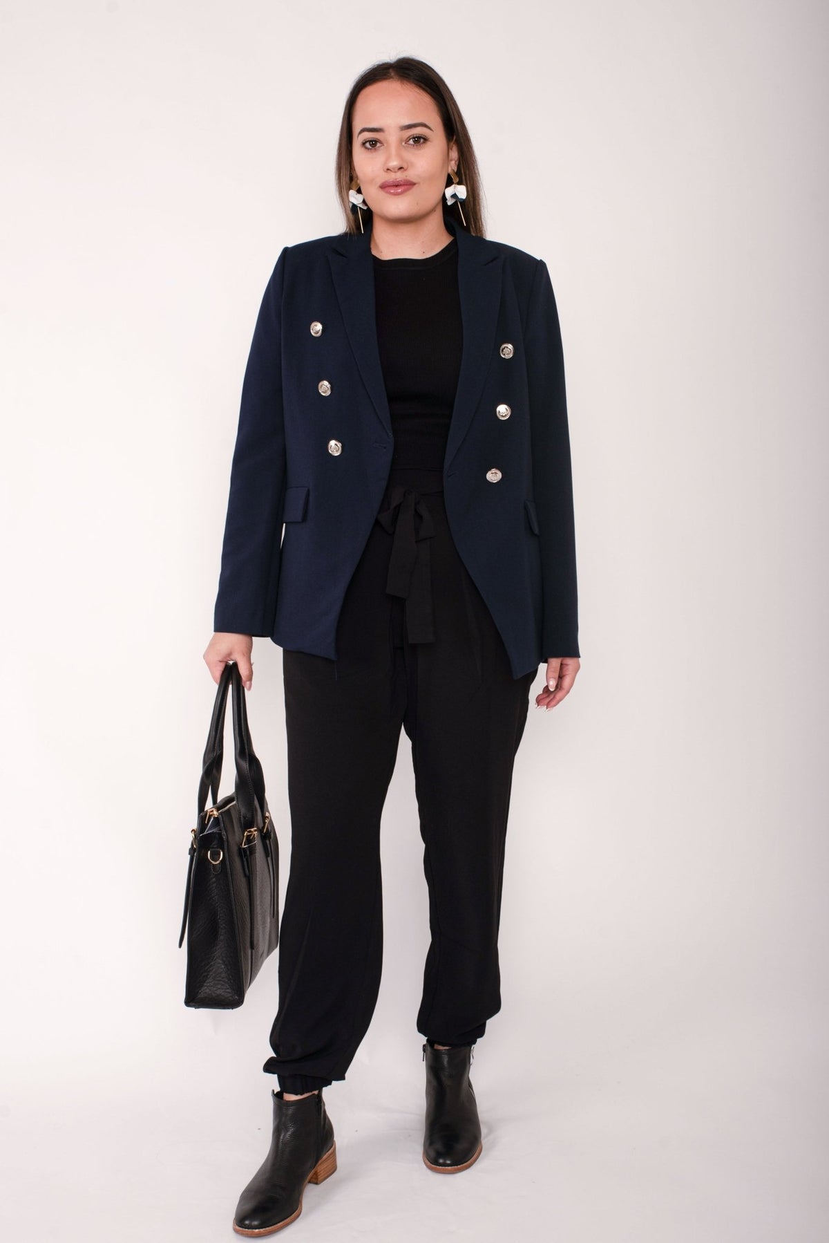 GORDON SMITH_LAUREN BLAZER NAVY _ LAUREN BLAZER NAVY _ Ebony Boutique NZ