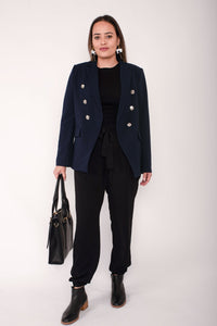 GORDON SMITH_LAUREN BLAZER NAVY _ LAUREN BLAZER NAVY _ Ebony Boutique NZ